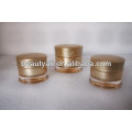 Round Waist Acrylic Cream Cosmetic Jar Double Wall Acrylic Cosmetics Jar 15ml 30ml 50ml